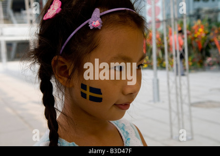 Au cours de la célébration suédois ouverture du nouveau magasin Ikea grand et à Nanjing en Chine Banque D'Images