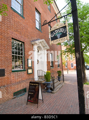 Washington DC USA historique de la vieille ville d'Alexandria Gadsby's Tavern Museum et Photo copyright Lee Foster Photo 34 washdc79429 Banque D'Images