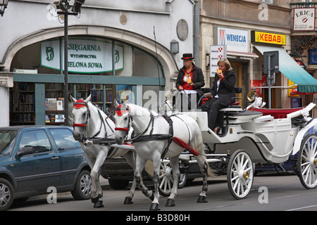 Tourisme à Cracovie. Banque D'Images