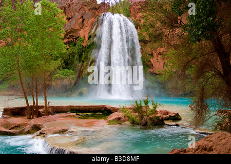 Les chutes d'Havasu en Supai dans le Grand Canyon Banque D'Images