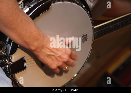 Joueur de banjo Banque D'Images