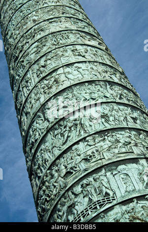 La colonne de la Place Vendôme Paris Austerlitz Banque D'Images