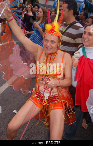 Le carnaval de Notting Hill à Profiles des Intervenants Août 2008, Londres, Angleterre, Banque D'Images