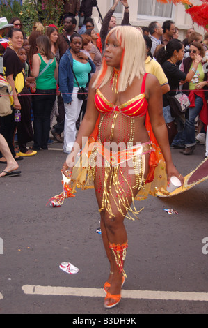 Le carnaval de Notting Hill à Profiles des Intervenants Août 2008, Londres, Angleterre, Banque D'Images