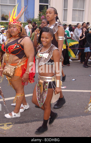 Le carnaval de Notting Hill à Profiles des Intervenants Août 2008, Londres, Angleterre, Banque D'Images