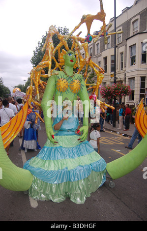 Le carnaval de Notting Hill à Profiles des Intervenants Août 2008, Londres, Angleterre, Banque D'Images