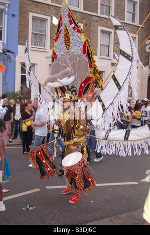 Le carnaval de Notting Hill à Profiles des Intervenants Août 2008, Londres, Angleterre, Banque D'Images