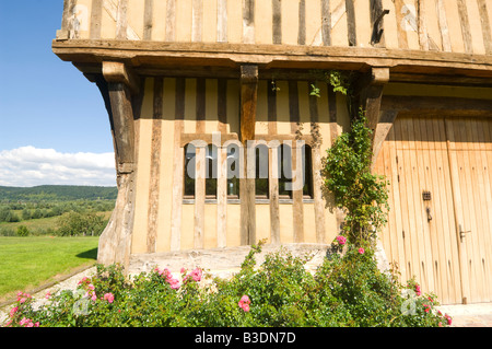 Cottage historique St Sulpice de Grimbouville Normandie France Banque D'Images