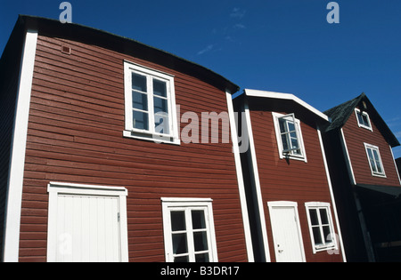 Cabanes de pêcheurs, Malmo, Suède Banque D'Images