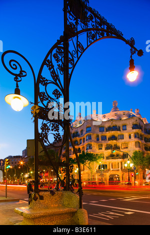 La Pedrera Casa Mila Barcelone Catalogne Espagne Banque D'Images