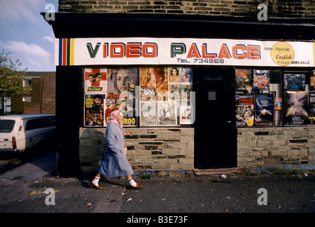 VIDEO SHOP À BRADFORD Banque D'Images