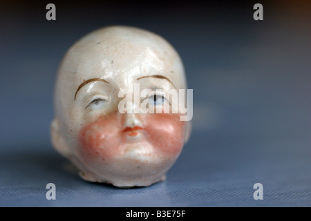 Victorien Antique Dolls head Banque D'Images