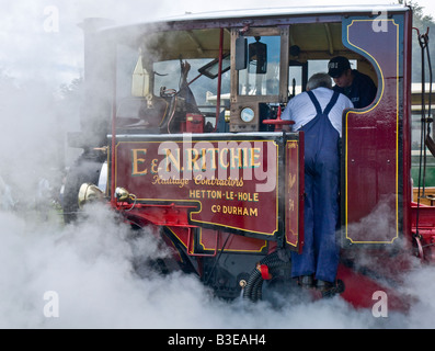 Camion à vapeur Vapeur Masham Rally Banque D'Images