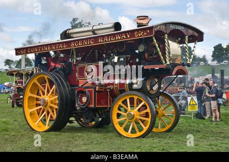 Engin Showmans' Road à locomotive à vapeur Masham et juste rallye d'organes Banque D'Images