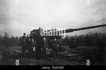 Hitler Jeunesse / Anti-aircraft / 1944 Banque D'Images