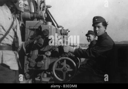 Hitler Jeunesse / Anti-aircraft / 1944 Banque D'Images