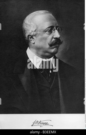 Krupp, Friedrich Alfred, 17.2.1854 - 22.11.1902, industriel allemand, Portrait, vers 1900, signature, Banque D'Images