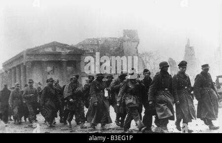 Des soldats allemands vaincus/ Berlin/ 1945 Banque D'Images