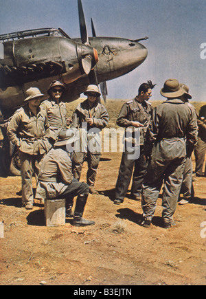 Air Base/Afrique du Nord/1941. Banque D'Images