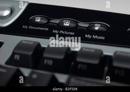 Close-up du clavier de l'ordinateur Banque D'Images