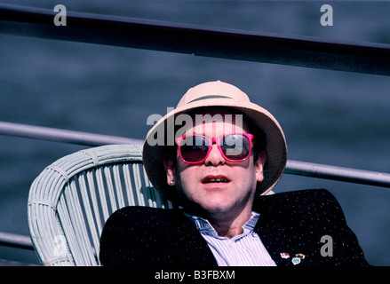 ELTON JOHN EN CHINE 1983 Banque D'Images