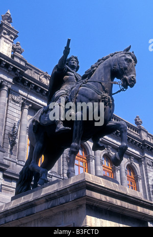 El caballito, statue équestre, statue de carlos iv, Carlos 4ème, Carlos quatrième, Mexico, district fédéral, Mexique Banque D'Images