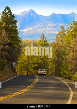 Les San Francisco Peaks sont une chaîne de montagnes volcaniques et monument à Flagstaff en Arizona Banque D'Images