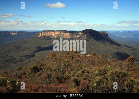 Paysage des Montagnes Bleues Banque D'Images