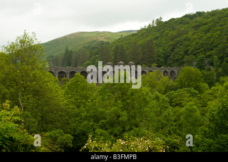 Barrage au lac Vyrnwy, au nord du Pays de Galles Banque D'Images