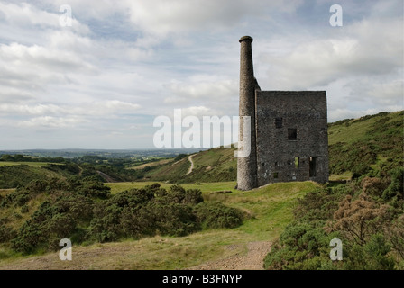 Papule Betsy industrie minière demeure Mary Tavy Nr Tavistock Devon, Angleterre Banque D'Images