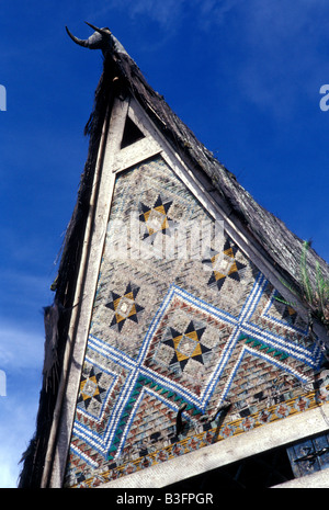 Karo batak house gable lingga village sumatra indonésie Banque D'Images