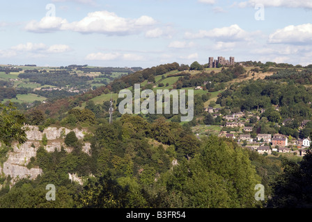 Riber Château près de Matlock Derbyshire 'Grande-bretagne' Banque D'Images