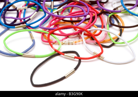 Pile de Hairbands multicolores Banque D'Images