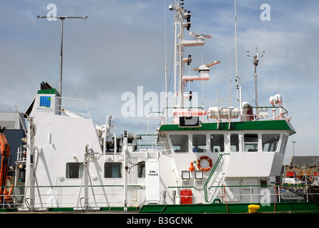 Le Celtic Voyager dans la mer d'Irlande, le port de Howth Co Dublin Irlande Banque D'Images