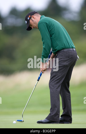 29 AOÛT L'ECOSSE GLENEAGLES Gregory Havret mise en route pour gagner le Johnnie Walker Classic PGA Tour Européen de golf Banque D'Images