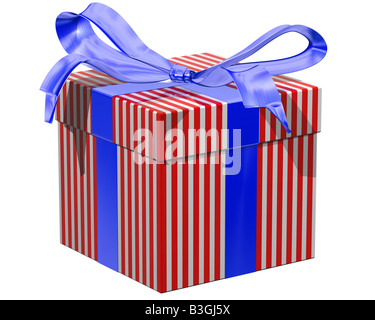 Illustration d'Isolés gift wrapped present Banque D'Images