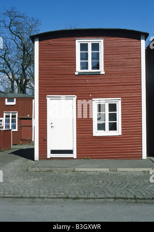 Cabanes de pêcheurs, Malmo, Suède Banque D'Images