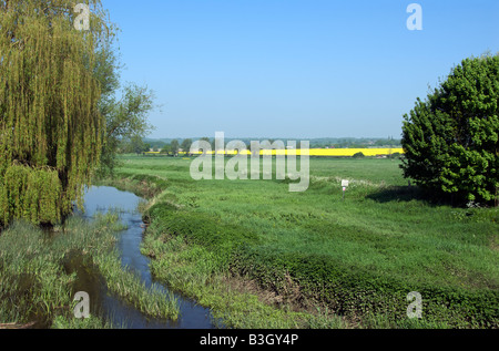 Kümmersbruck River et la campagne d'Essex abréger l'Angleterre Banque D'Images