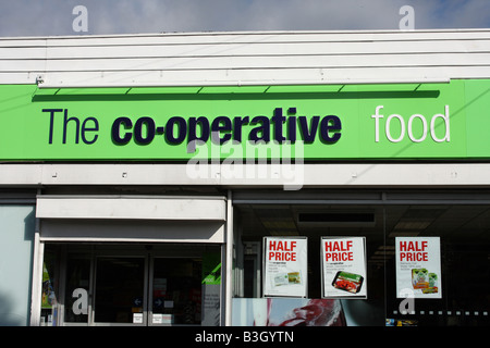 Magasin coopératif, Radcliffe-On-Trent, Nottinghamshire, Angleterre, Royaume-Uni Banque D'Images