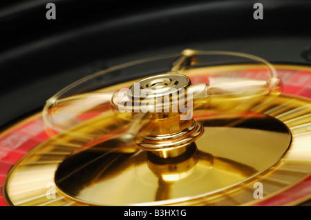 Spinning Roulette Wheel Banque D'Images