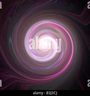 Un vortex en spirale tourbillonnante background illustration vers un vortex central Banque D'Images