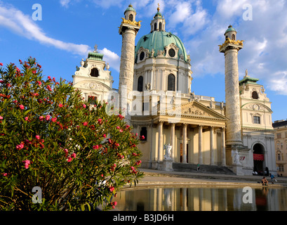 Karls Kirche, Karlskirche, St Charles' Church, Vienne, Autriche Banque D'Images