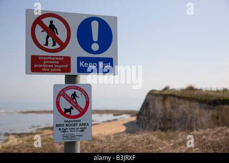 Tenir hors zone de repos des oiseaux Banque D'Images