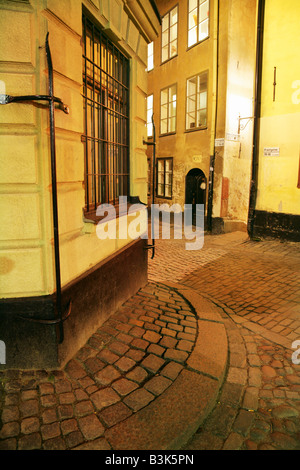 Korfaltets Centrum, Gamla Stan ou vieille ville, Staden Island, Stockholm, Suède. Banque D'Images