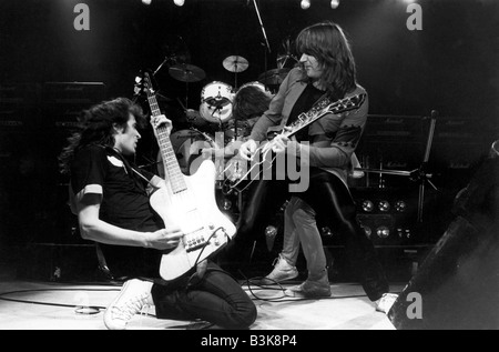 Groupe de rock britannique UFO sur 1980 Banque D'Images
