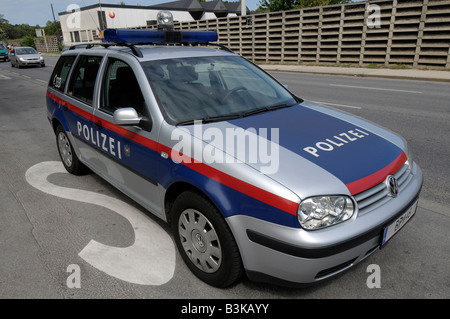 Voiture de police, Vienne, Autriche Banque D'Images