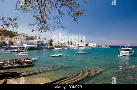 Ville de Spetses, Grèce Banque D'Images