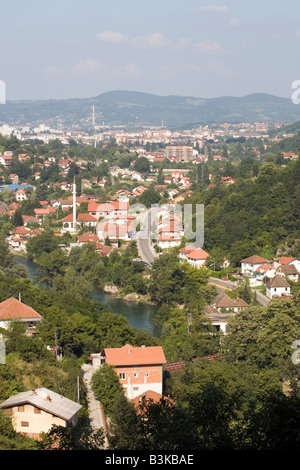Srpske Toplice spa (en serbe) est le nouveau nom d'Gornji Seher (Règlement supérieur en turc archaïque) sur les rives de la rivière Vrbas Banque D'Images