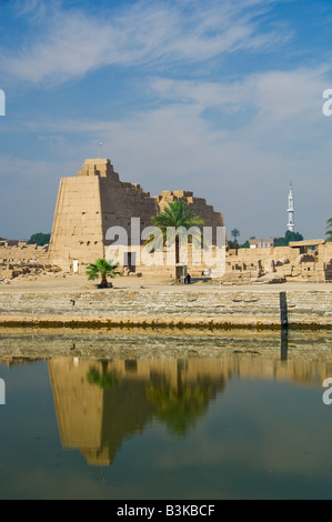 Le Temple de Karnak à Louxor Egypte Banque D'Images