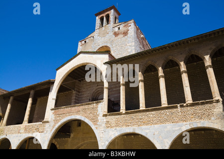 La façade de l'aile est dans le Palais des Rois de Majorque à Perpignan dans le sud de la France Banque D'Images